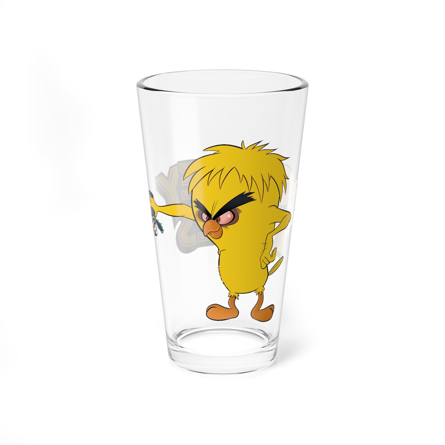 Monster Tweety & Sylvester the Cat Pint Glass, 16oz - Popular Looney Tunes Cartoon Characters - WB Animation