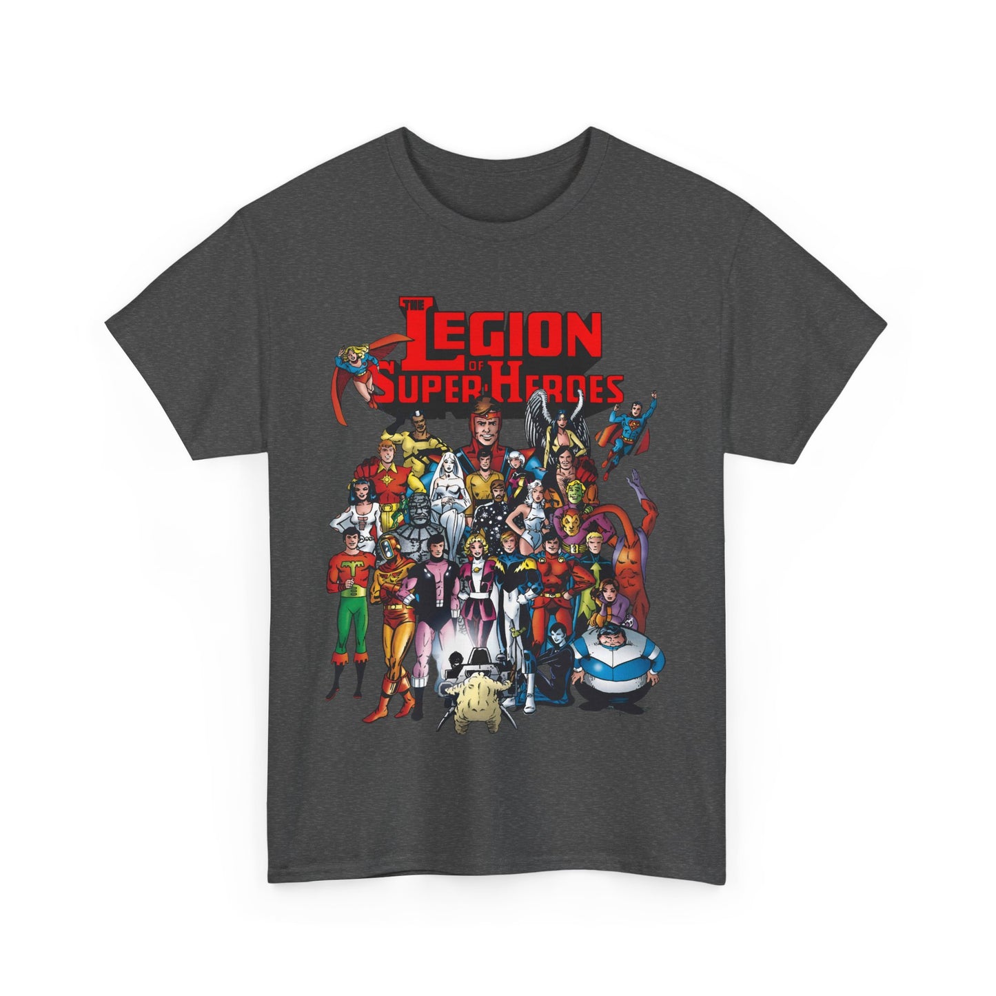 Legion of Super-Heroes T-Shirt - #300 Cover Art - Cosmic Boy, Saturn Girl, Superboy, Wildfire, Mon-El, Dream Girl, Brainiac 5, Supergirl - DC Comics