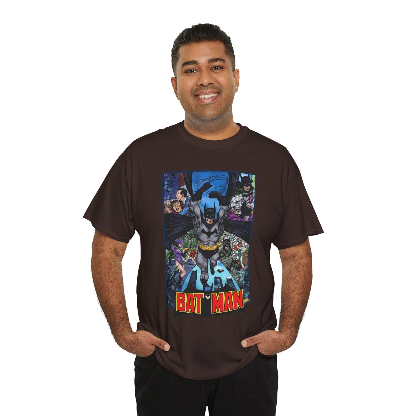 Batman T-Shirt - John Byrne Art - Joker, Catwoman, Poison Ivy - Caped Crusader - DC Comics