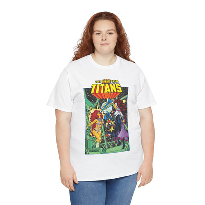 New Teen Titans T-Shirt - George Perez Art - Starfire Vs Blackfire - DC Comics