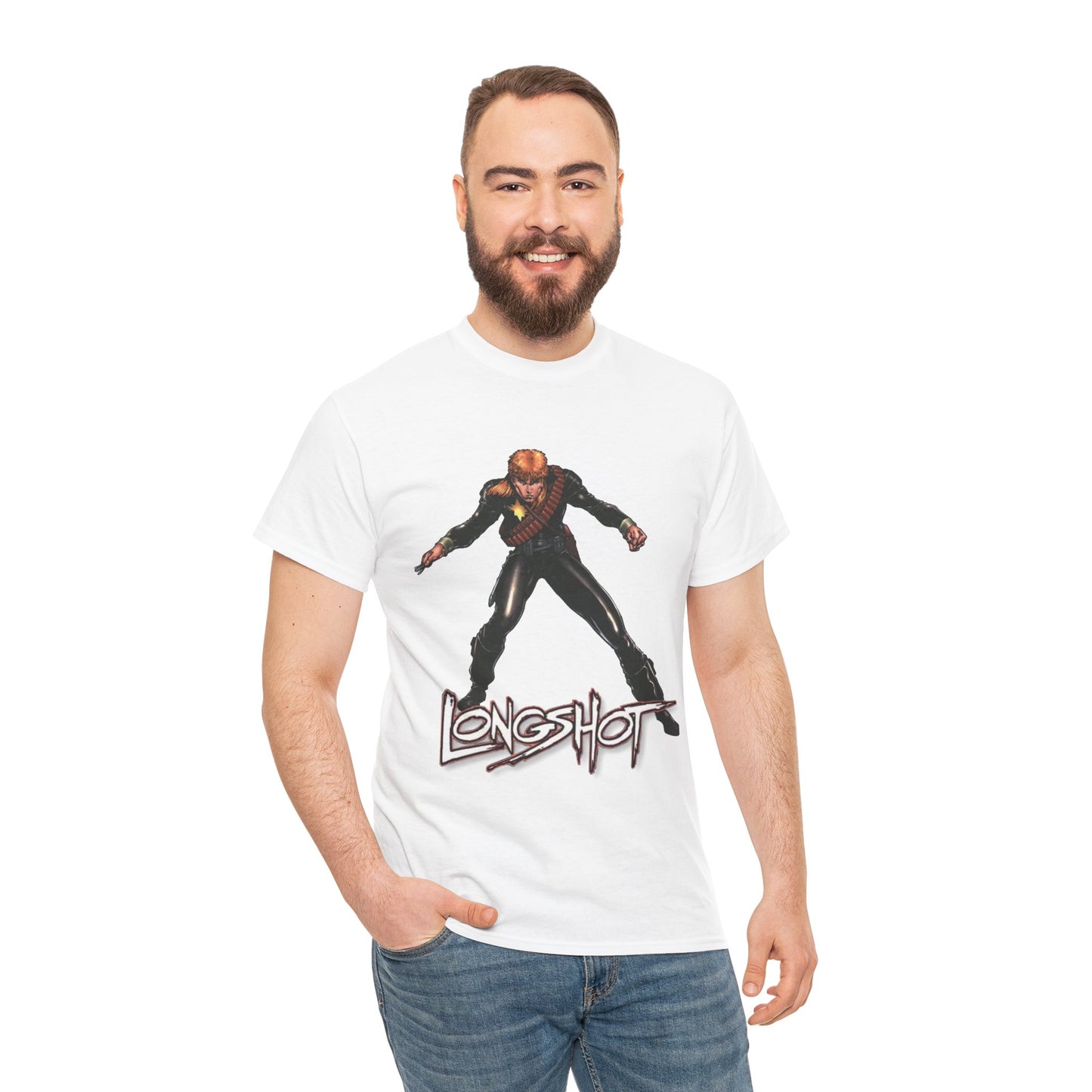 Longshot T-Shirt - Arthur Adams Art - Marvel Comics - Uncanny X-Men - Mojo Foe - Mutant Member - Popular 1980s Series - Mojoverse