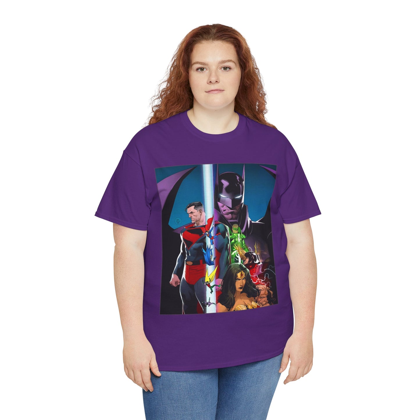 Kingdom Come T-Shirt - Dan Mora Art - Batman/Superman World's Finest Cover - Superman, Batman, Wonder Woman, Green Lantern, Robin, Flash - DC Comics