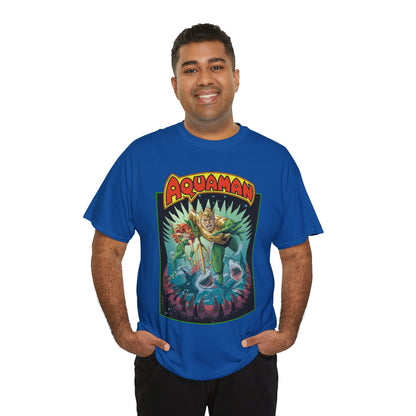 Aquaman T-Shirt - José Luis García-López Art - 80th Anniversary Variant Cover - Arthur Curry, Mera, Bronze Age Look - DC Comics