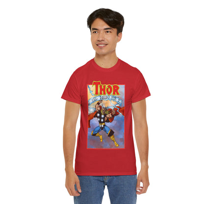 The Mighty Thor T-Shirt - George Perez Art - Mjolnir - Avengers Member - God of Thunder - Asgard Warrior - Marvel Comics
