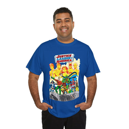 Justice League Detroit T-Shirt - Aquaman, Elongated Man, Zatanna, Vixen, Steel, Martian Manhunter, Vibe, Gypsy
