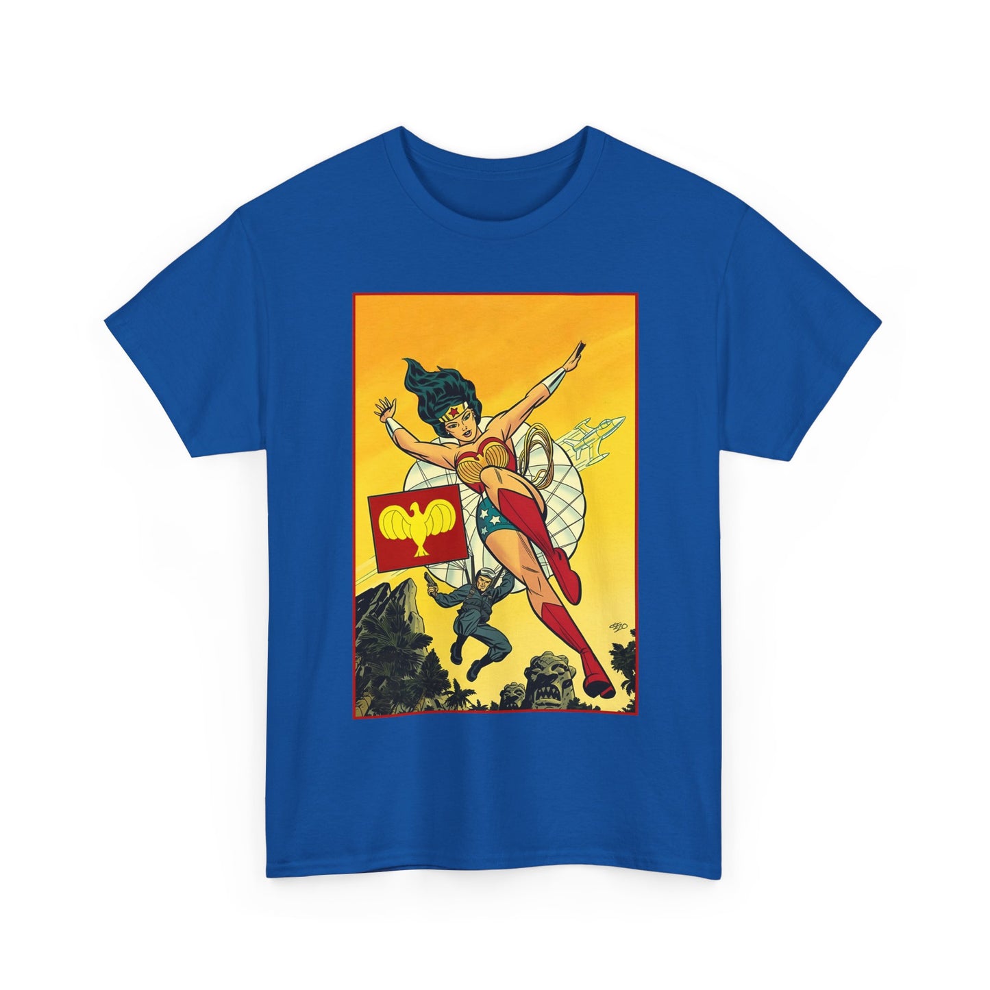 Wonder Woman T-Shirt - Michael Cho Art - Golden Age Art Theme - Steve Trevor - DC Comics
