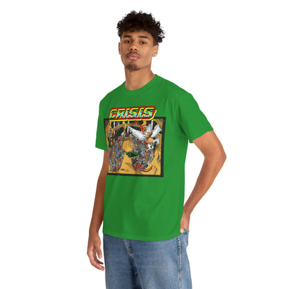 Crisis on Infinite Earths T-Shirt - George Perez & Jerry Ordway Art - The Monitor's Satellite - DC Comics