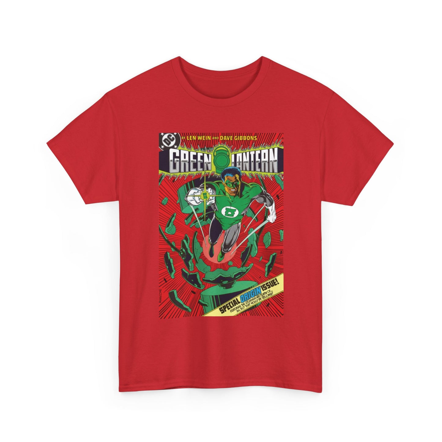 Green Lantern #185 T-Shirt - Dave Gibbons Art - John Stewart Origin Issue - DC Comics