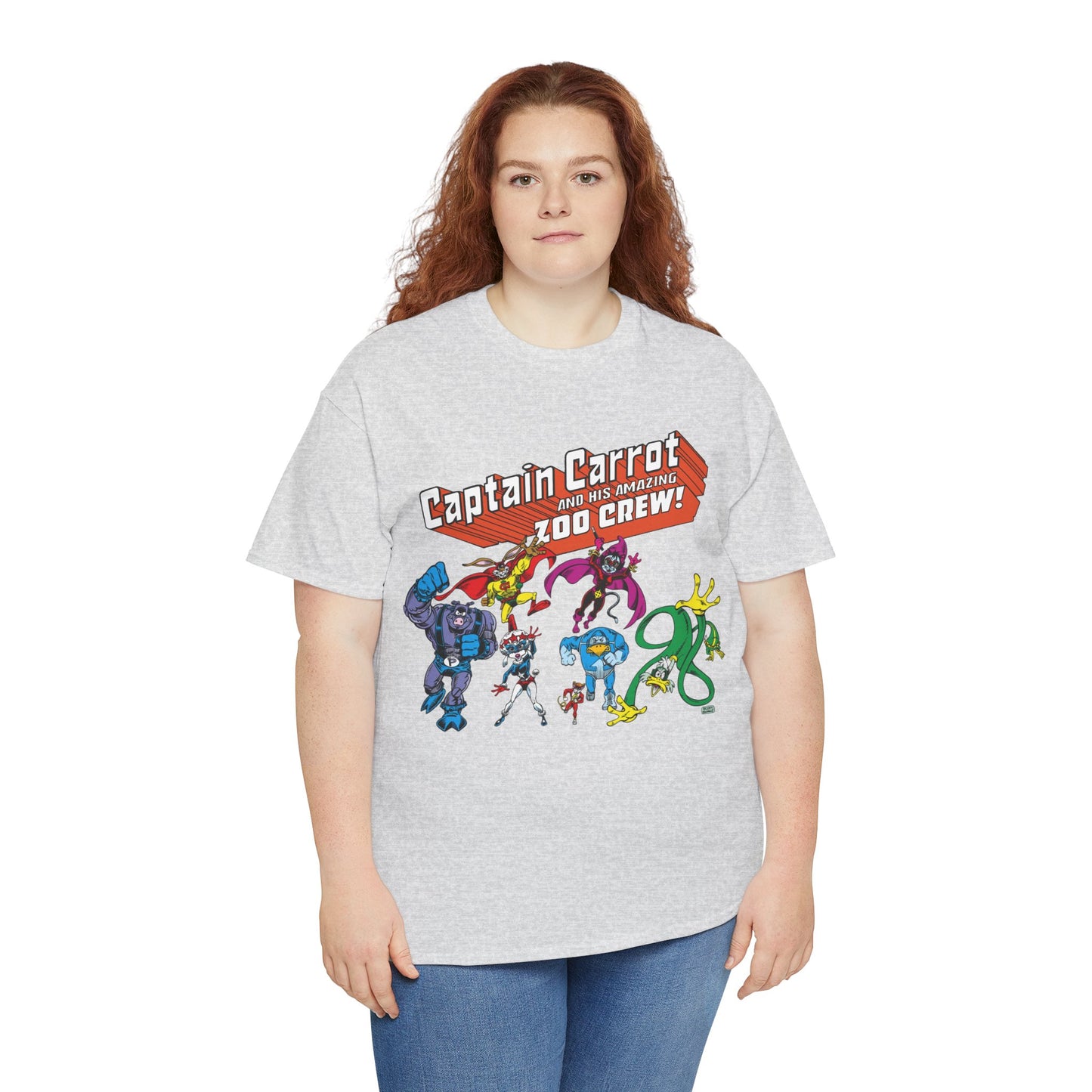 Captain Carrot & the Zoo Crew T-Shirt - 1980s Funny Animal Comic Series - DC Comics