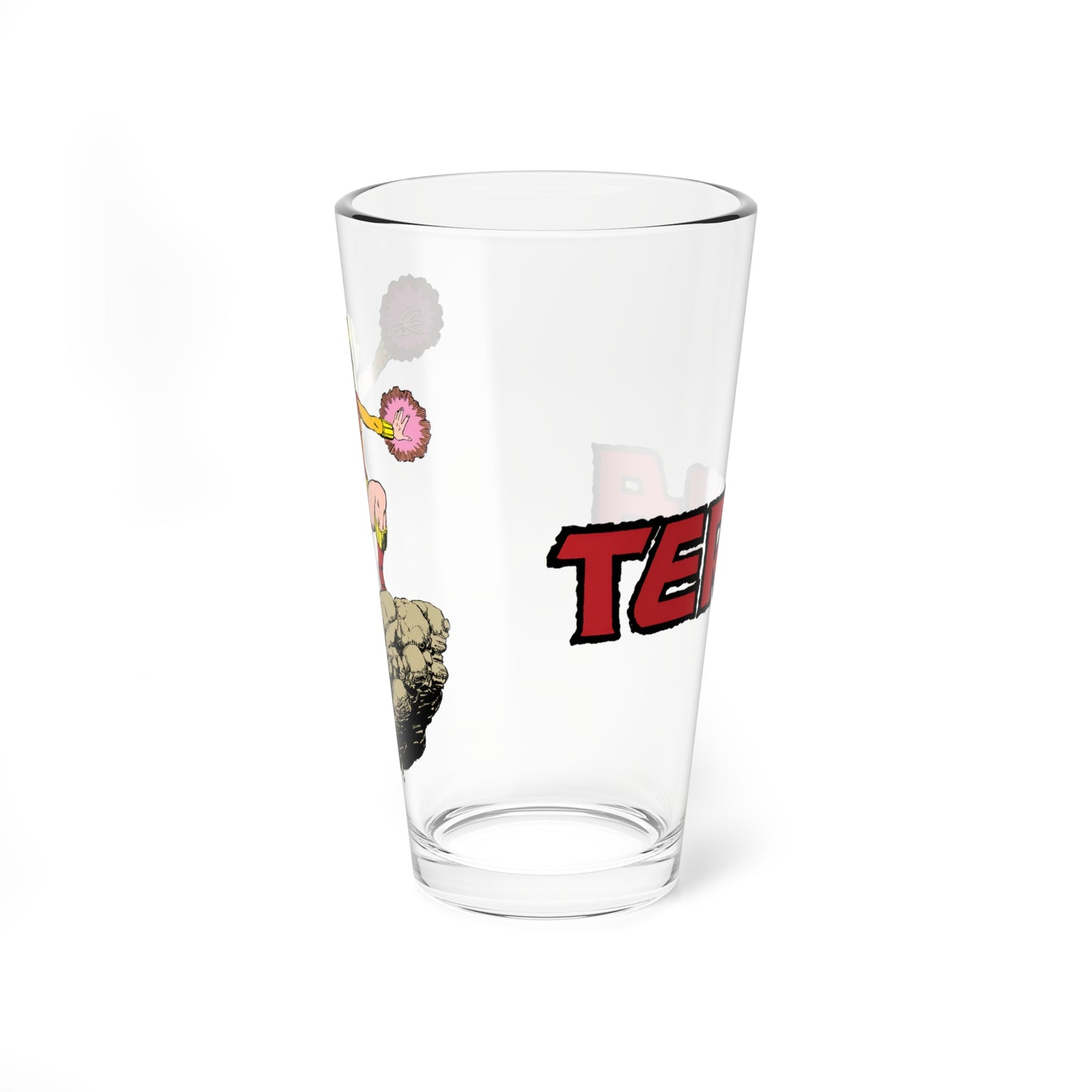 Terra Pint Glass, 16oz - George Perez Art - New Teen Titans - 1980s DC Comics