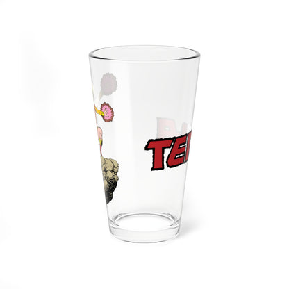Terra Pint Glass, 16oz - George Perez Art - New Teen Titans - 1980s DC Comics