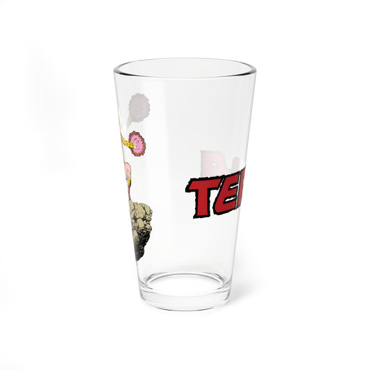Terra Pint Glass, 16oz - George Perez Art - New Teen Titans - 1980s DC Comics