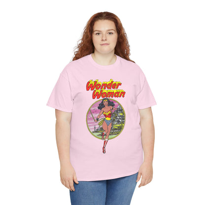 Wonder Woman T-Shirt - George Perez Art - Justice League 1980s Postcard Set - JLA Member - Diana from Themyscira - DC Comics