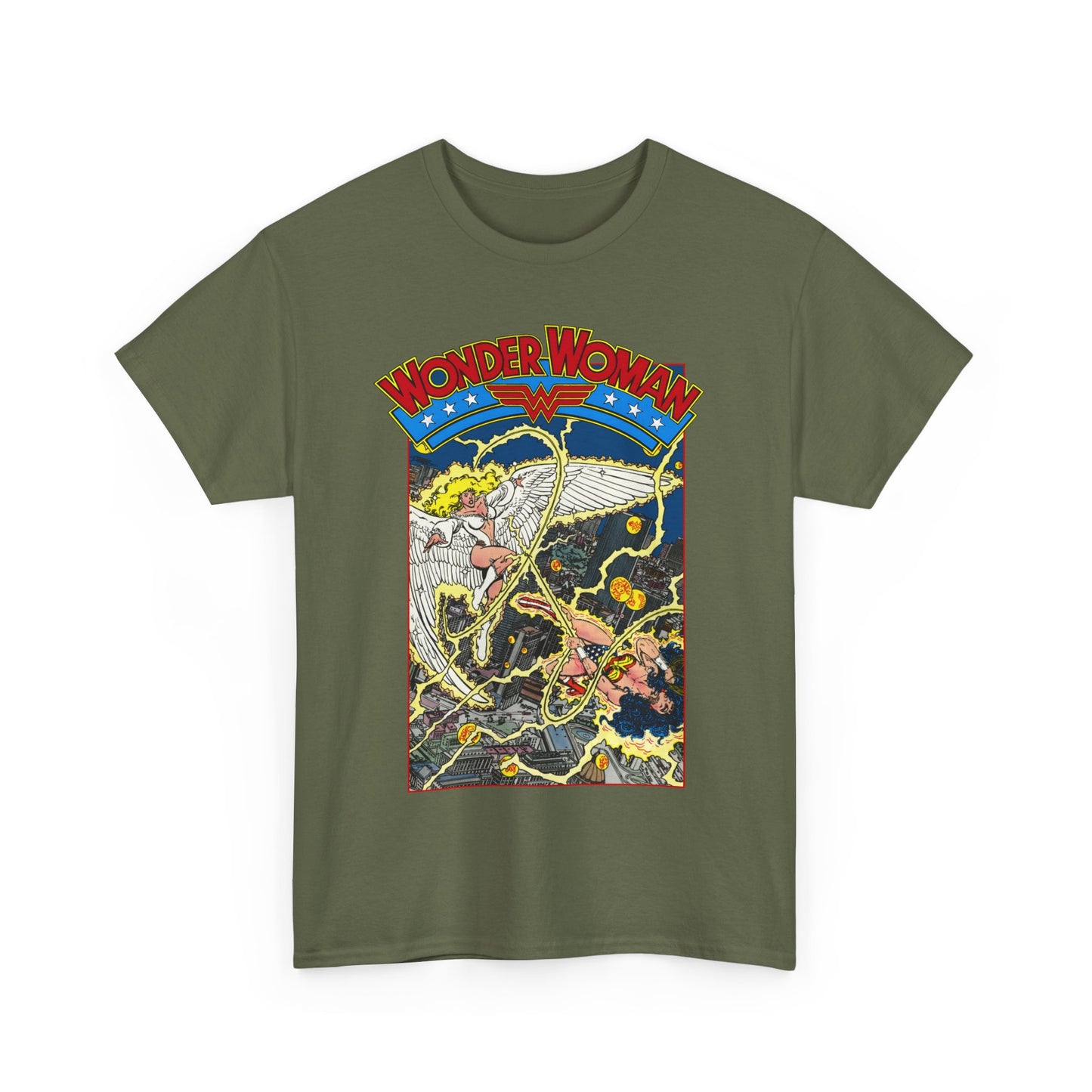 Wonder Woman T-Shirt - George Perez Art - Vs Silver Swan - DC Comics