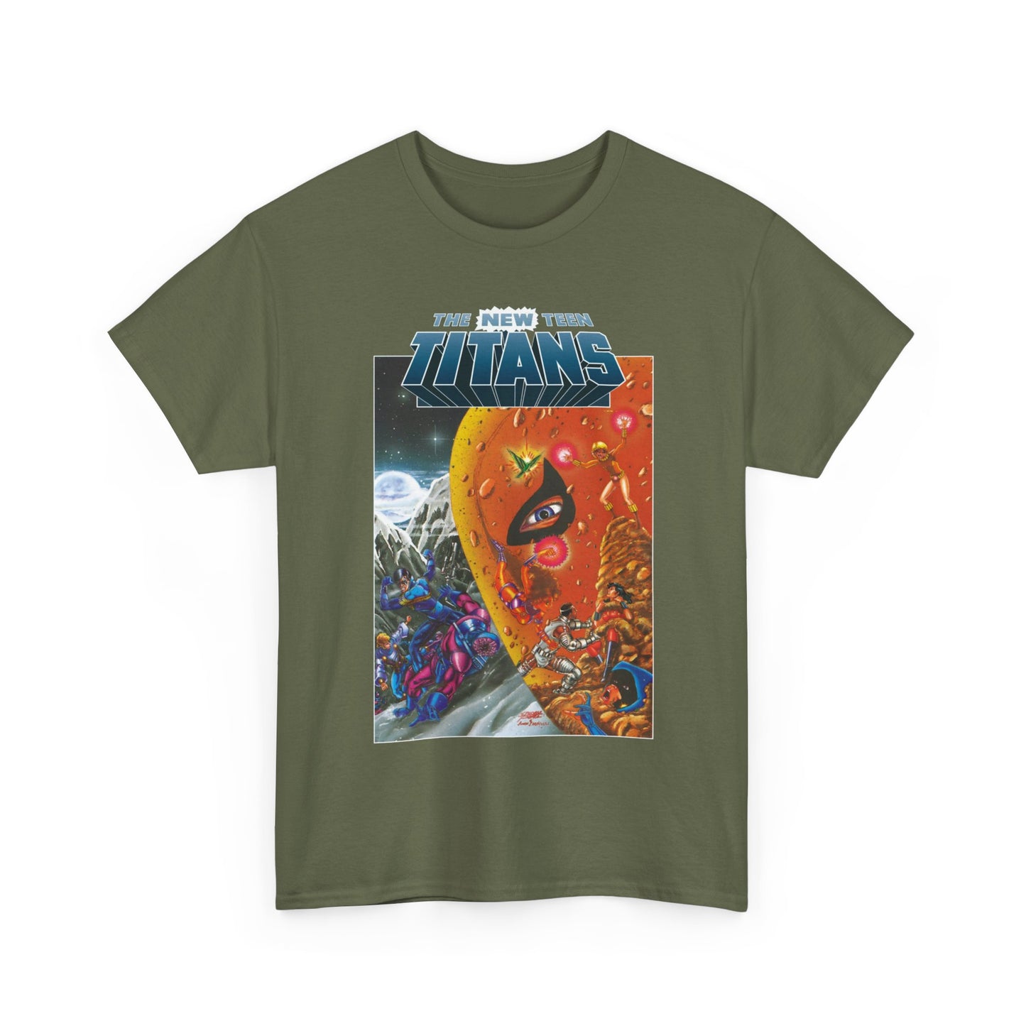 New Teen Titans T-Shirt - George Perez Art - Judas Contract - Deathstroke, Nightwing, Terra, Jericho, Raven, Cyborg, Wonder Girl - DC Comics