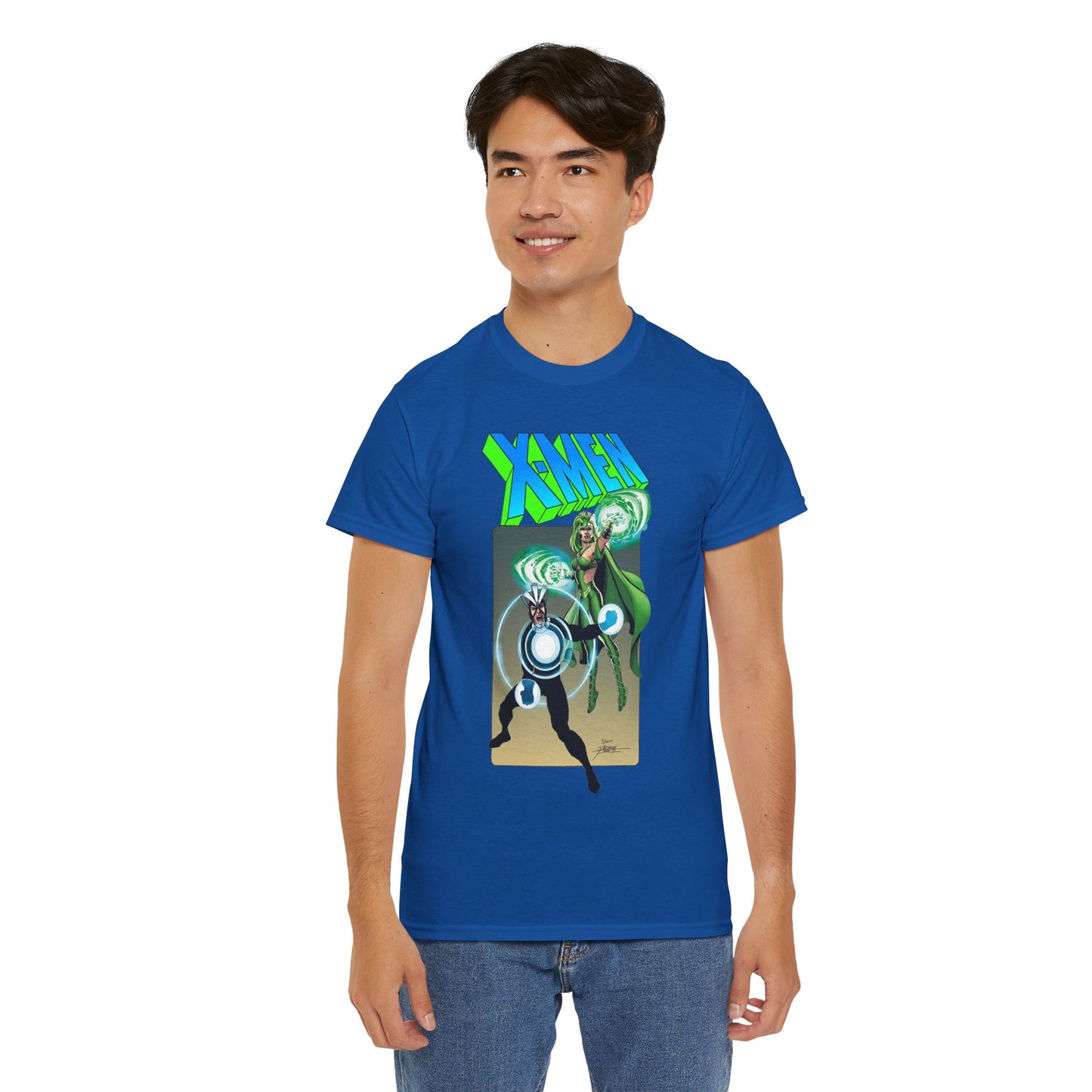 Havok & Polaris T-Shirt - George Perez Art - Uncanny X-Men Members - Marvel Comics Mutants