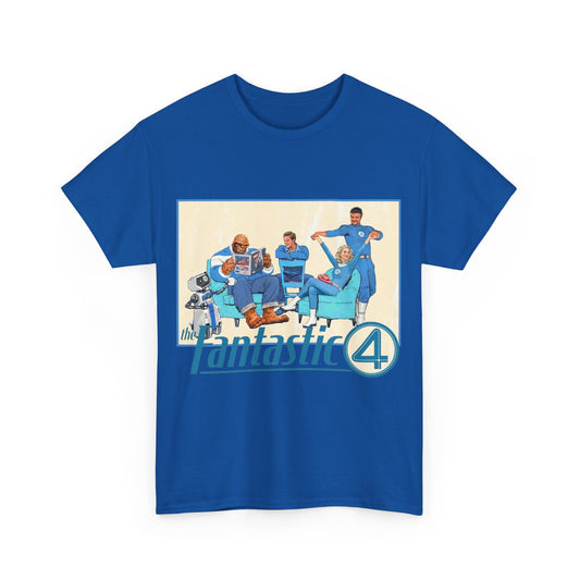 Fantastic Four T-Shirt - 2025 MCU Movie - Reed Richards, Invisible Woman, Thing, Human Torch - Marvel Comics Characters