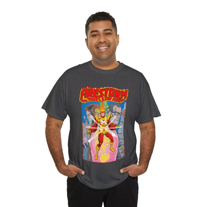 Fury of Firestorm T-Shirt - Pat Broderick Art - The Nuclear Man - Ronnie Raymond, Professor Martin Stein - DC Comics
