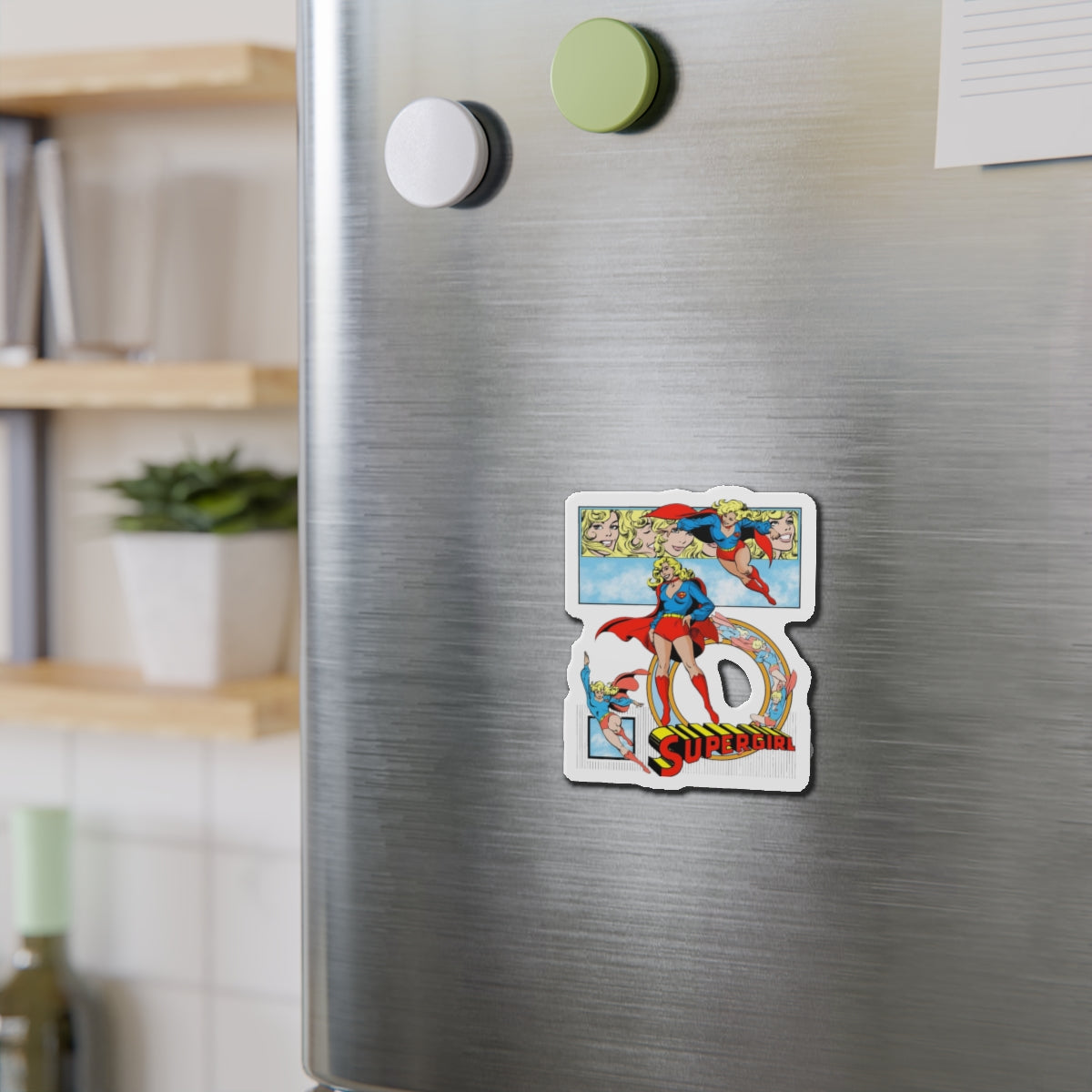 Supergirl Die-Cut Magnet - José Luis García-López Art - DC Comics Style Guide - Maid of Might - Kara from Krypton - Superman's Cousin - 3", 4", 5", 6"