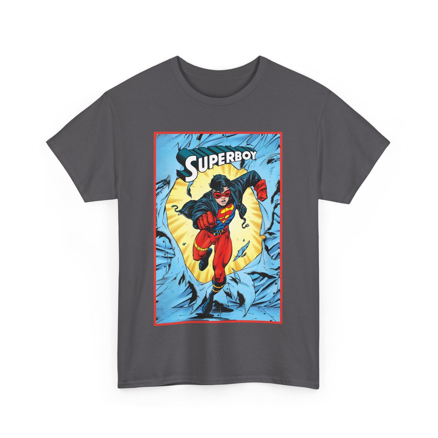 Superboy T-Shirt - Tom Grummett Art - Reign of the Supermen Storyline from the 1990s - Kon-El, Connor Kent - Superman Family - DC Comics