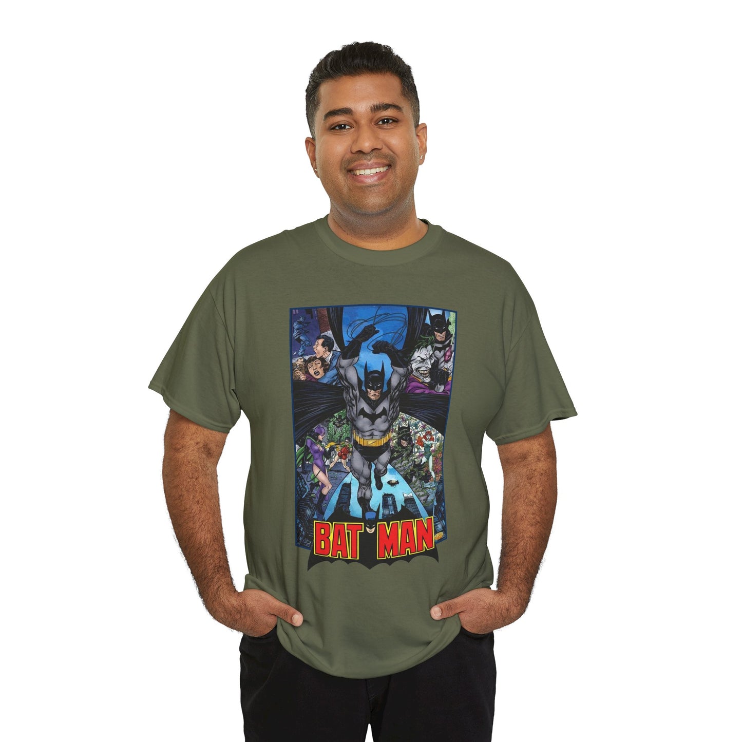 Batman T-Shirt - John Byrne Art - Joker, Catwoman, Poison Ivy - Caped Crusader - DC Comics