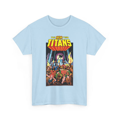 New Teen Titans T-Shirt - George Perez Art - #22 Cover - Wonder Girl, Robin, Raven, Kid Flash - Brother Blood Story - DC Comics