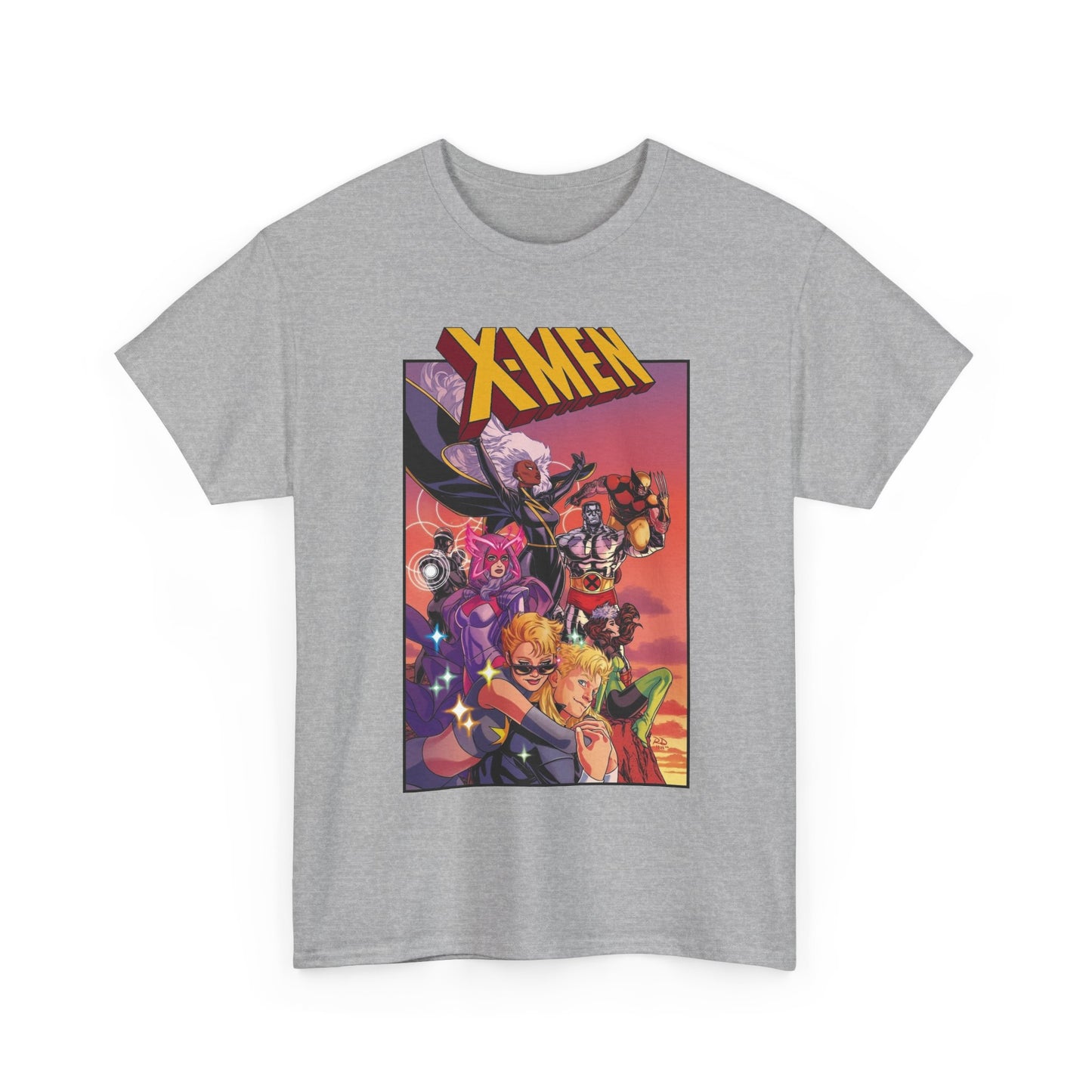 X-Men Outback T-Shirt - Russell Dauterman Art - Storm, Wolverine, Psylocke, Longshot, Havok, Rogue, Colossus, Dazzler - Marvel Comics