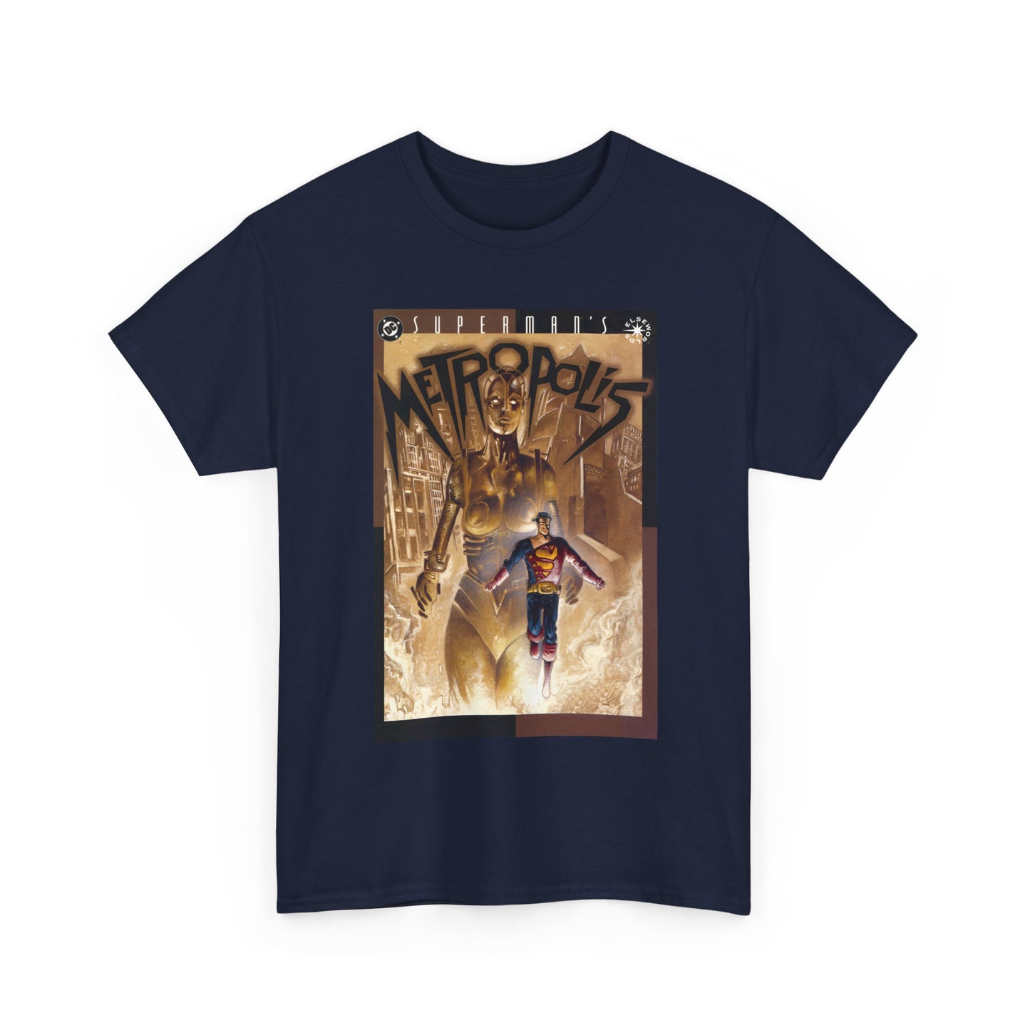 Superman's Metropolis T-Shirt - Ted McKeever Art - Elseworlds Art Based on Fritz Lang's Movie - DC Comics