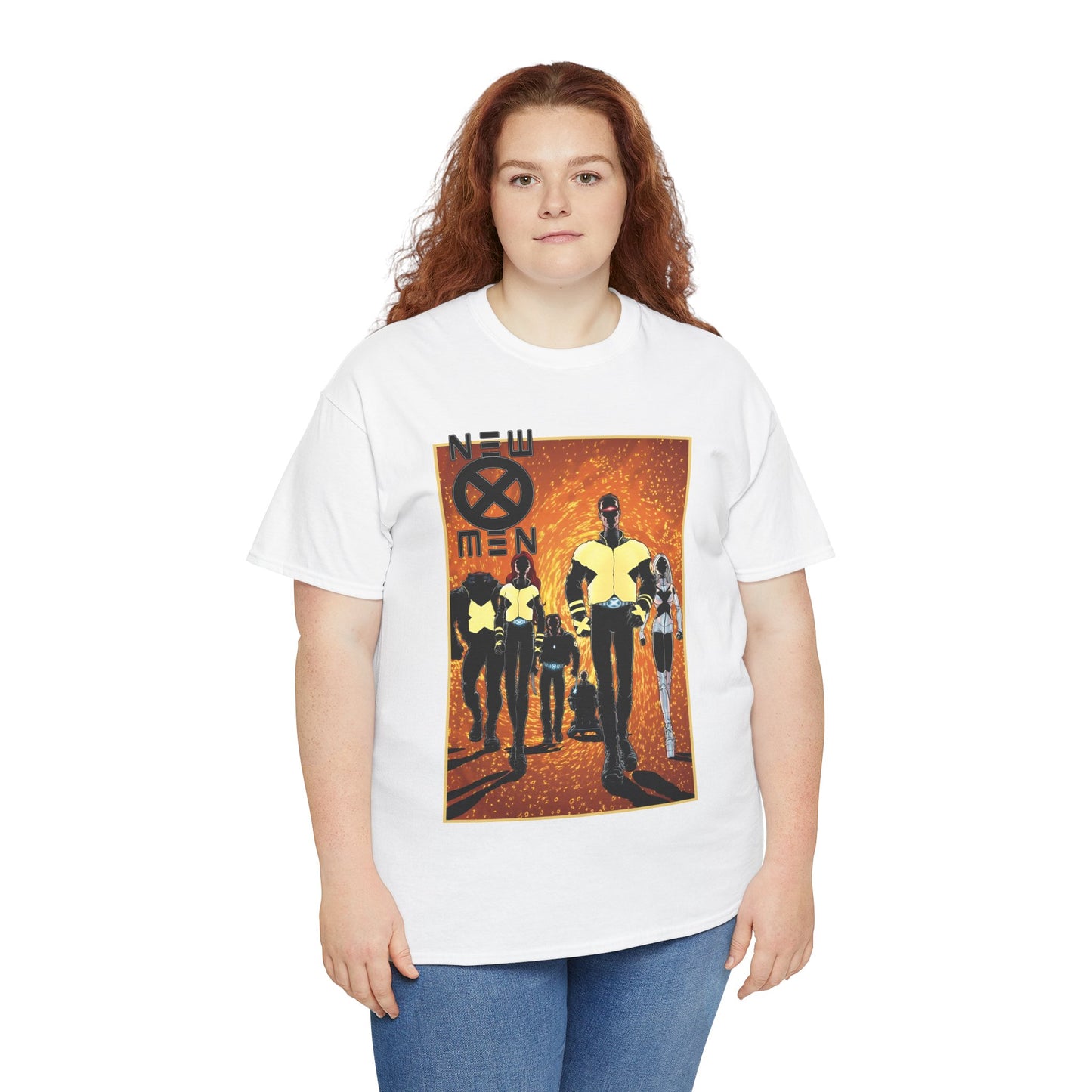 New X-Men T-Shirt - Frank Quitely Art - Wolverine, Cyclops, Jean Grey, Beast, Professor X - Marvel Comics - Grant Morrison Run