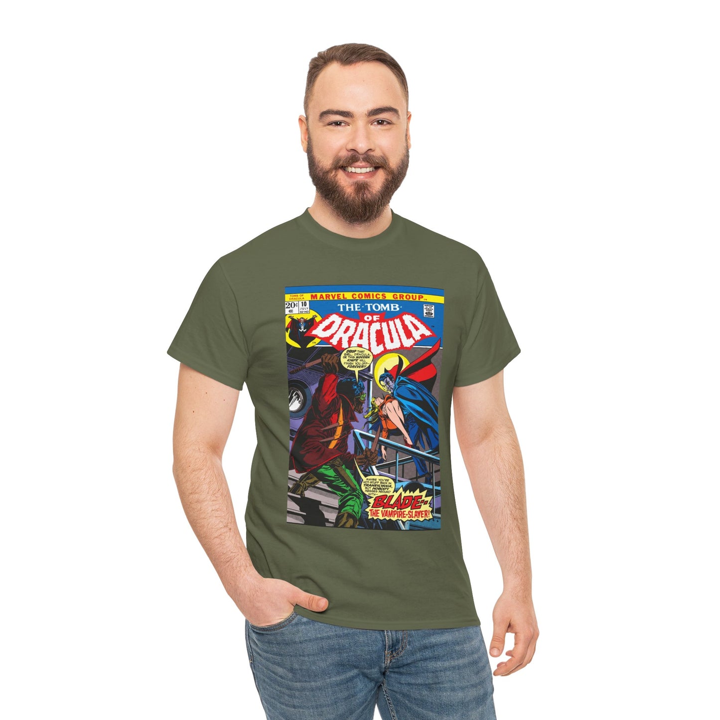 Tomb of Dracula T-Shirt - #10, First Appearance of Blade, Vampire Hunter - Marvel Comics