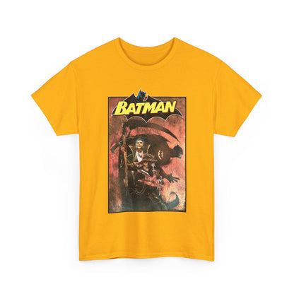 Batman T-Shirt - Bill Sienkiewicz Art - With Scarecrow & Ra's Al Ghul - DC Comics