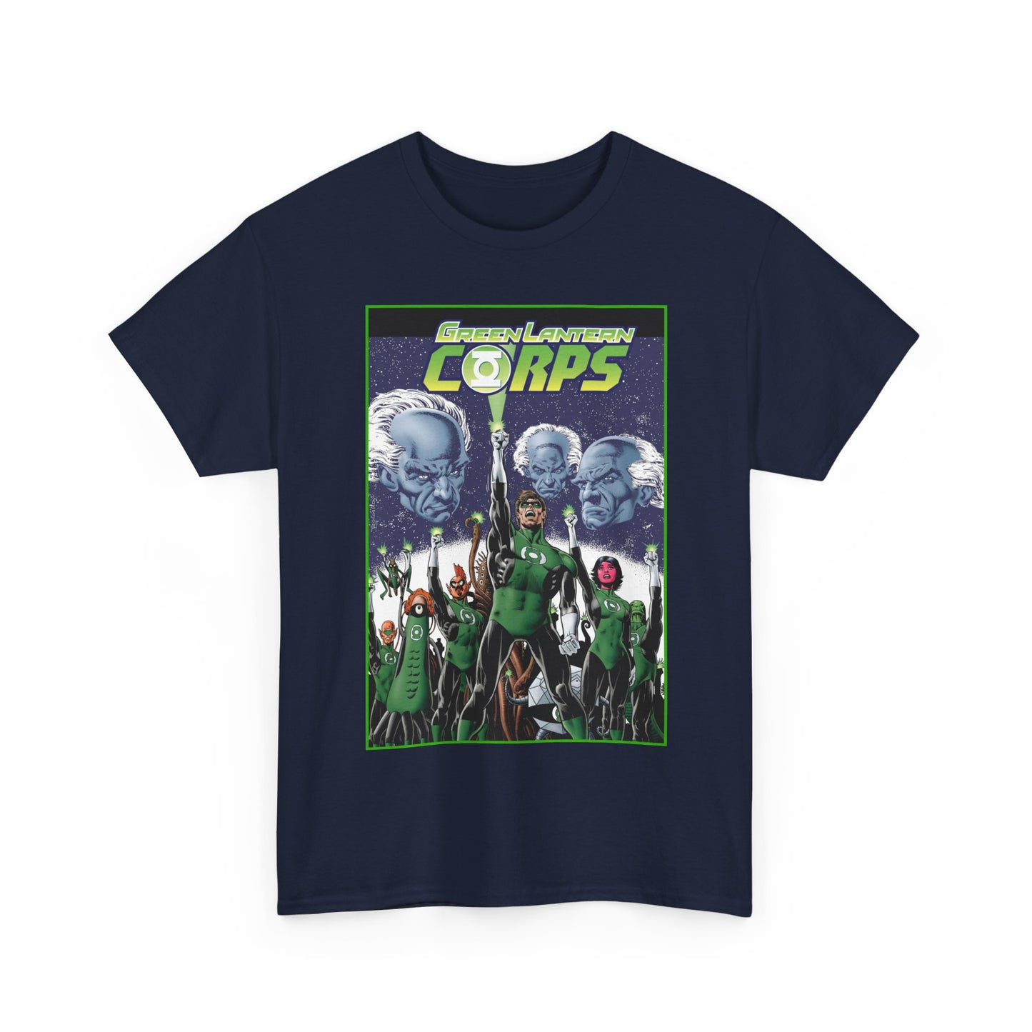 Green Lantern Corps T-Shirt - Hal Jordan, Guardians, Tomar Re, Oa - DC Comics