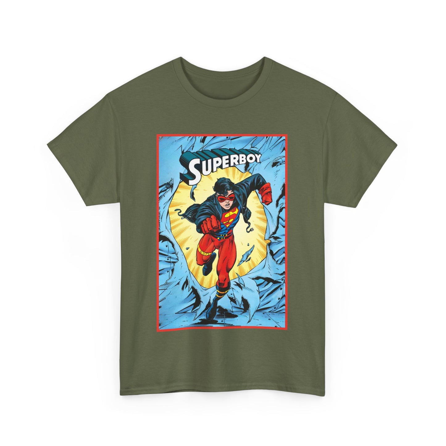 Superboy T-Shirt - Tom Grummett Art - Reign of the Supermen Storyline from the 1990s - Kon-El, Connor Kent - Superman Family - DC Comics