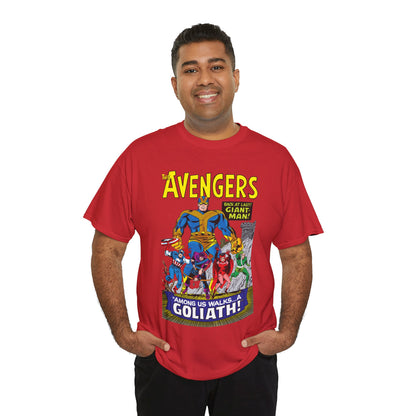 Avengers T-Shirt - Silver Age Art - Early Giant-Man Appearance - Captain America, Hawkeye, Scarlet Witch, Quicksilver - Marvel Comics