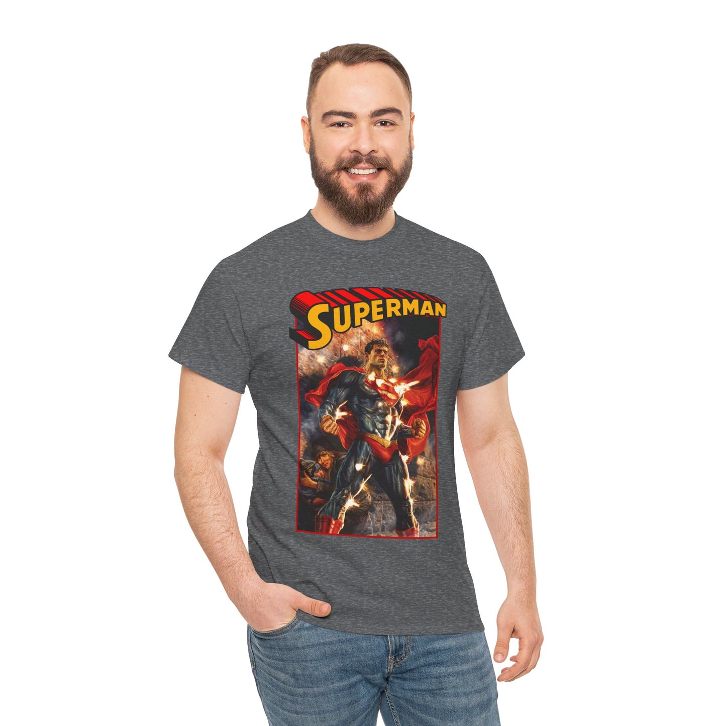 Superman T-Shirt - Lee Bermejo Art - Action Comics Variant Cover - Man of Steel, Metropolis - DC Comics