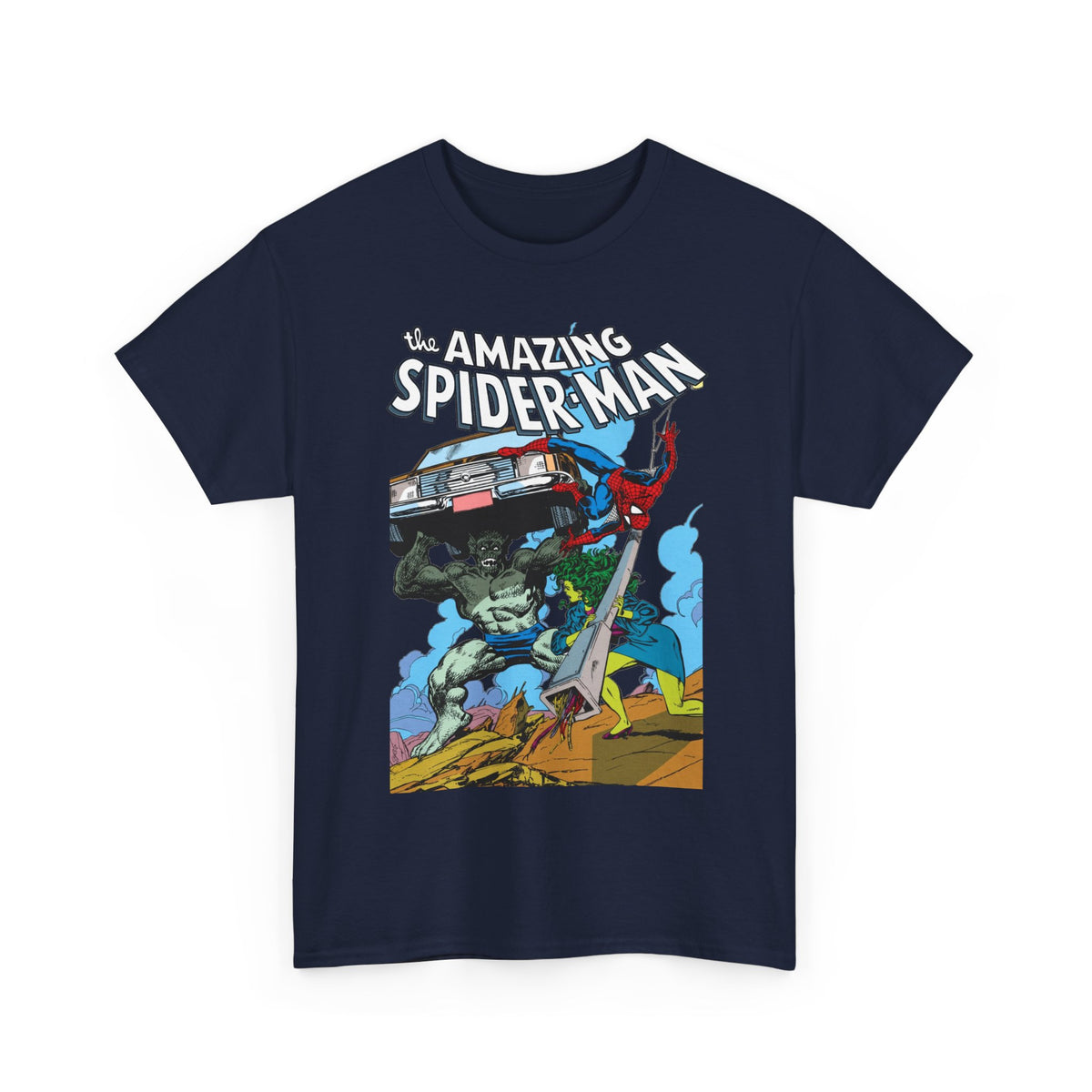 Amazing Spider-Man & She-Hulk T-Shirt - John Byrne Art - Marvel Comics