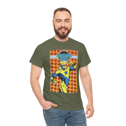 Booster Gold T-Shirt - Dan Jurgens Art - JLI Member - DC Comics