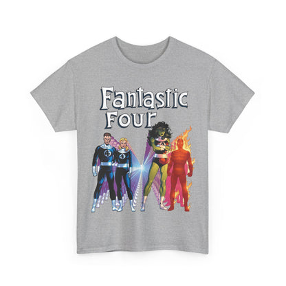 Fantastic Four T-Shirt - John Byrne Art - She-Hulk, Reed Richards, Human Torch, Invisible Woman - Marvel Comics