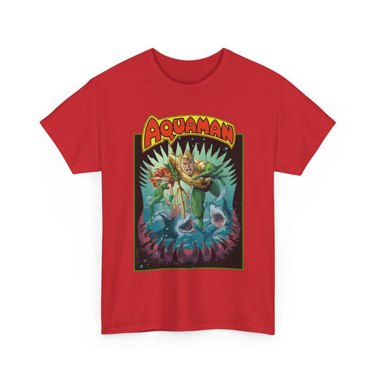 Aquaman T-Shirt - José Luis García-López Art - 80th Anniversary Variant Cover - Arthur Curry, Mera, Bronze Age Look - DC Comics