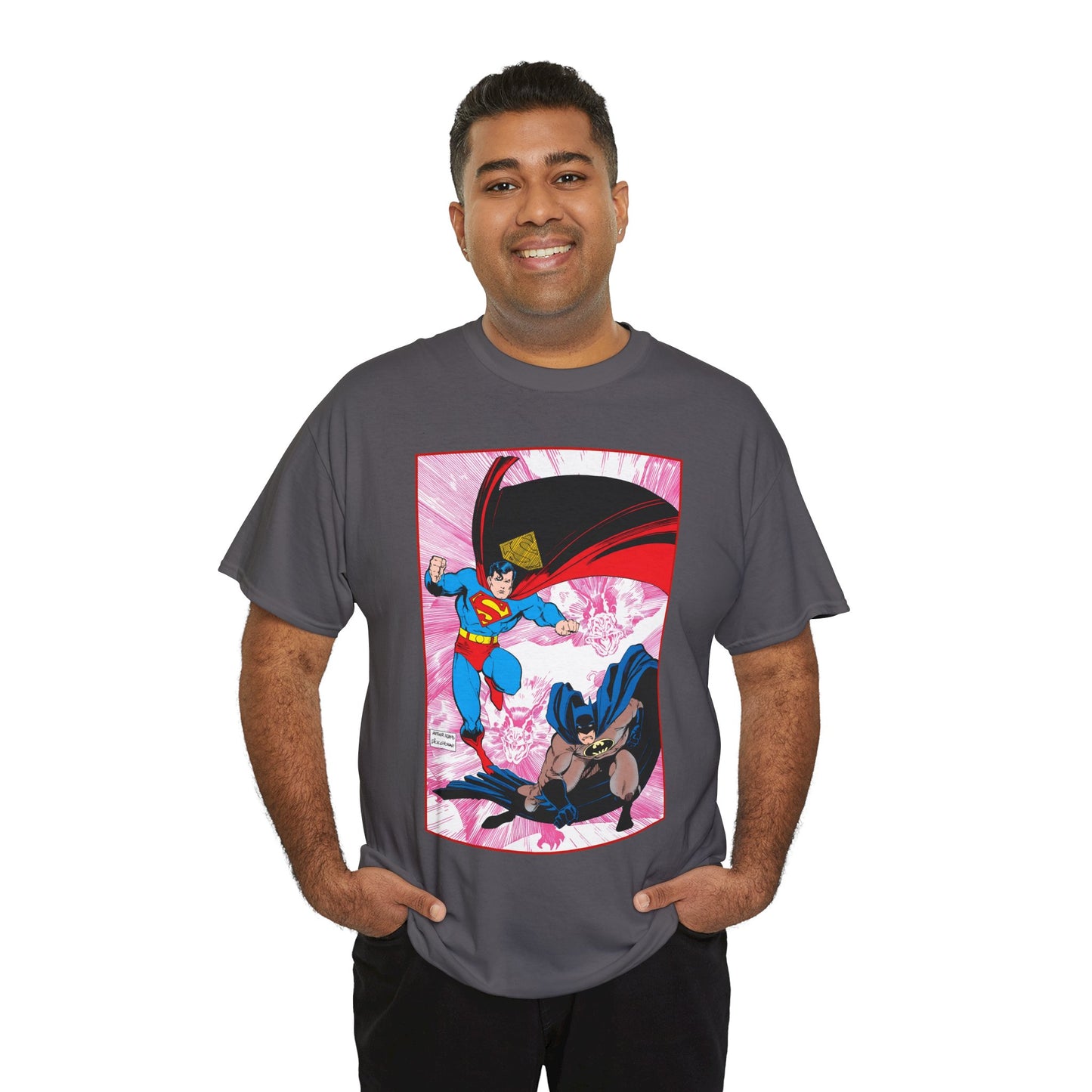 Batman Vs Superman T-Shirt - Arthur Adams Art - Action Comics Annual #1 Cover - DC Comics