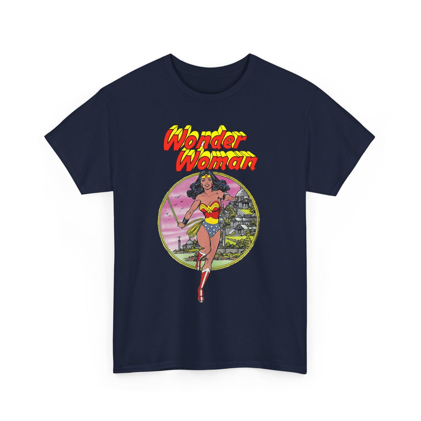 Wonder Woman T-Shirt - George Perez Art - Justice League 1980s Postcard Set - JLA Member - Diana from Themyscira - DC Comics