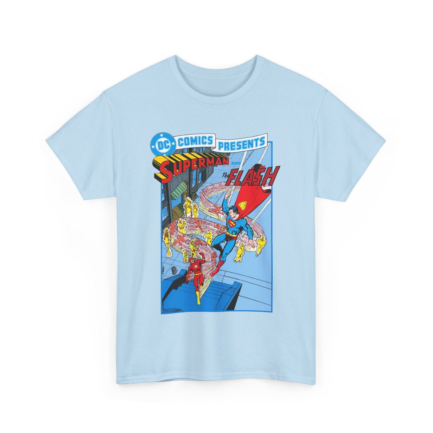 Superman & Flash T-Shirt - George Perez Art - DC Comics Presents #38 Cover Art - Bronze Age Classic