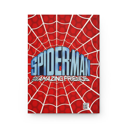 Spider-Man & His Amazing Friends Hardcover Journal - 150 Lined Pages - Firestar, Iceman - Marvel Comics 1980s Cartoon Series