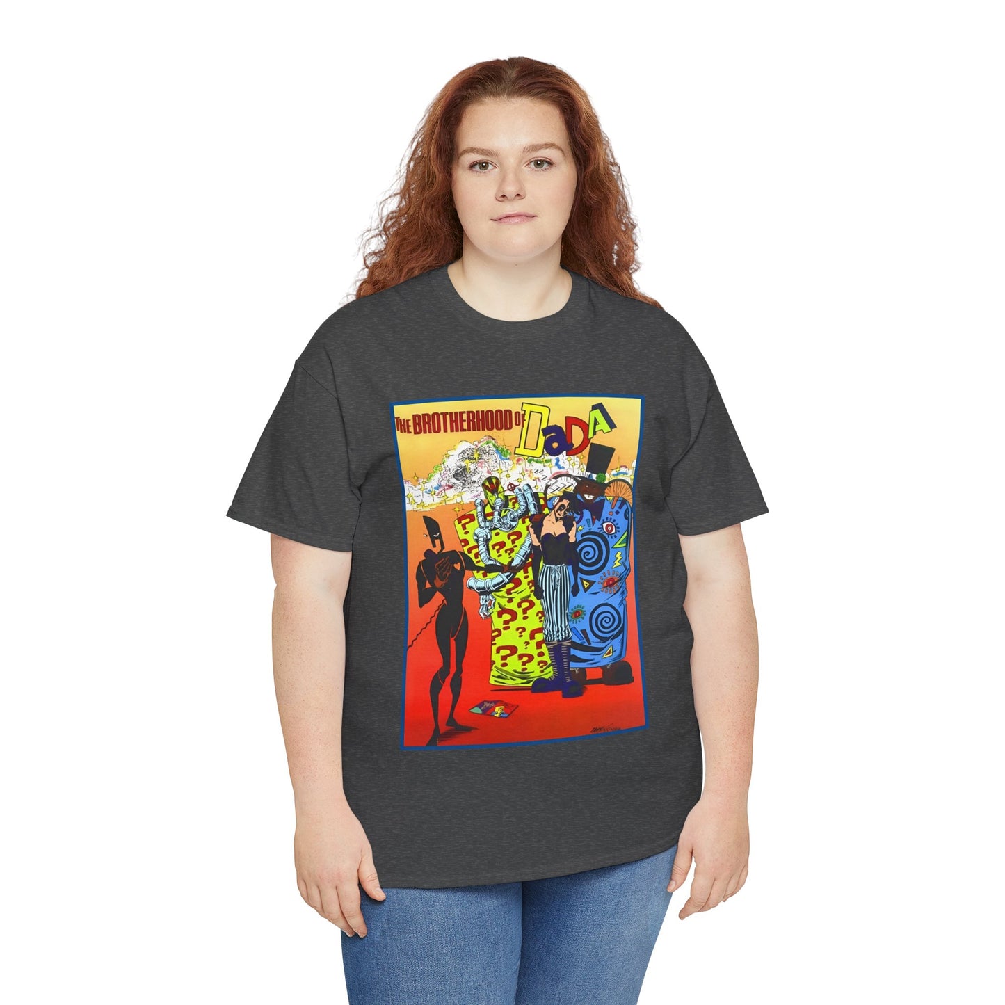 Brotherhood of Dada T-Shirt - Doom Patrol Foes - Mr Nobody, Quiz, Frenzy - DC Comics, Vertigo Comics - Grant Morrison Stories