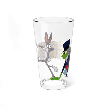 Bugs Bunny Jekyll Hyde Pint Glass 16oz Looney Tunes Dr Jekyll Mr. Hyde Cartoon Glassware Halloween Barware Vintage Retro Nostalgia Fan Gift