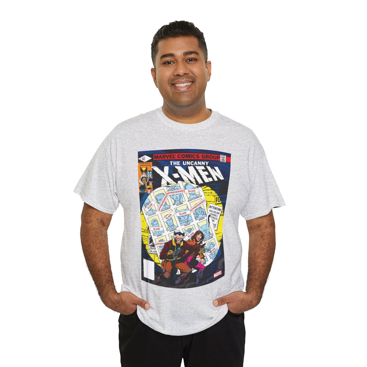 Uncanny X-Men #141 T-Shirt - John Byrne Art - Wolverine, Kitty Pryde - Days of Futures Past - Marvel Comics