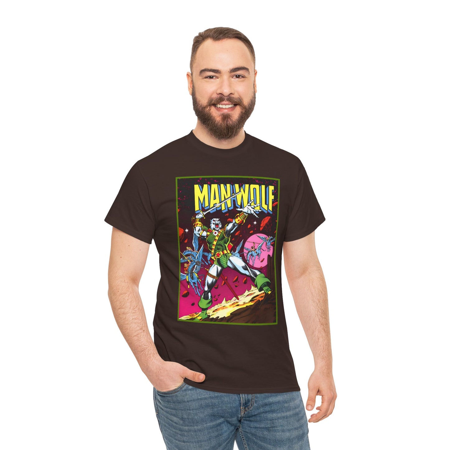 Man-Wolf T-Shirt - George Perez Art - Colonel John Jameson - Marvel Premiere #45 Cover Art - Marvel Comics