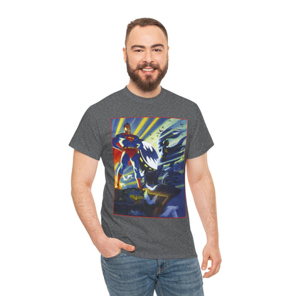 Superman & Batman T-Shirt - Steve Rude Art - The Dark Knight Detective & The Man of Steel - World's Finest - DC Comics