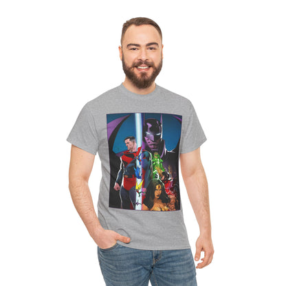 Kingdom Come T-Shirt - Dan Mora Art - Batman/Superman World's Finest Cover - Superman, Batman, Wonder Woman, Green Lantern, Robin, Flash - DC Comics