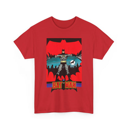 Batman T-Shirt - George Perez Art - 1980s JLA Postcard Art - DC Comics